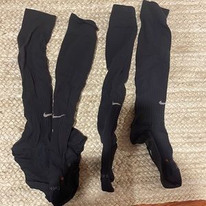 Black Nike soccer socks